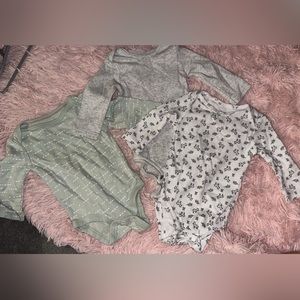 0-3 month simple joy onesies. Set of 3